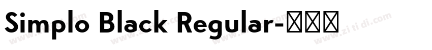 Simplo Black Regular字体转换